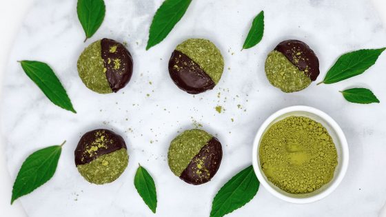 Super Green Mint Matcha Raw Cookies