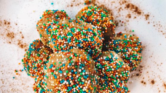 Cake Batter Protein Bites