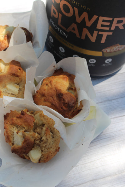 Energizing Vegan Apple Custard Muffins Recipe with PranaOn's Power Plant Protein