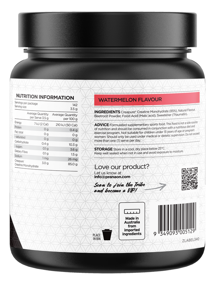 Creatine Monohydrate - Watermelon Flavour 500g