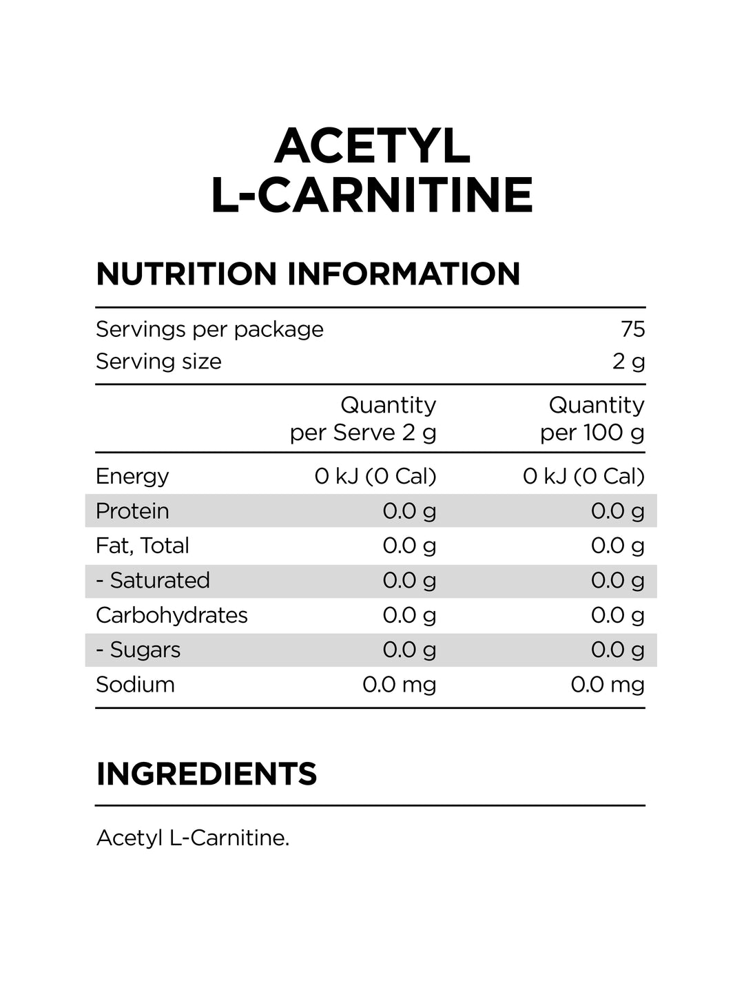 Acetyl L-Carnitine for Weight Loss | Pure Amino Acid - PronaOn Acetyl L-Carnitine for Weight Loss | Pure Amino Acid - PronaOn